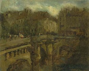 L'heure Bleu A Paris, (painting) — Frank Edwin Scott