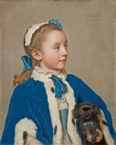 Portrait Of Maria Frederike Van Reede-athlone At Seven Years Of Age — Jean-étienne Liotard