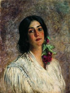 Female Portrait (10) — Konstantin Yegorovich Makovsky