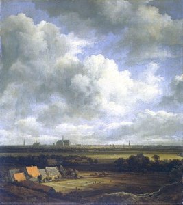 View Of Haarlem With Bleaching Fields In The Foreground — Jacob Isaackszoon Van Ruisdael