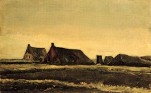 Cottages — Vincent Willem Van Gogh, Post-impressionism