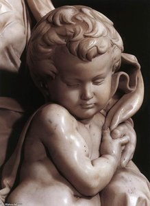 Madonna And Child (detail) — Michelangelo Buonarroti