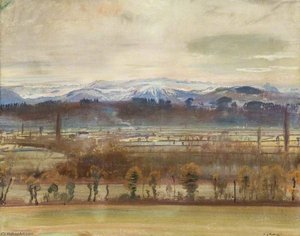 The Pyrenees And The Plain Of Tarbes — Sir Alfred James Munnings