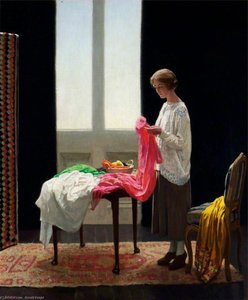 The Embroideress — Harold Knight