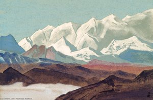 Himalayas. Kanchenjunga Range — Nicholas Roerich, Symbolism