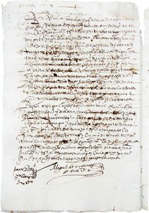 Notar — Luis De Porras, Public Notary In Seville.
