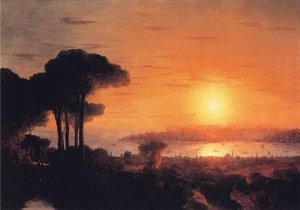 Sunset Over The Golden Horn — Ivan Konstantinovich Aivazovsky