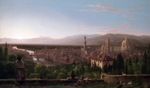 View Of Florence From San Miniato — Thomas Cole, Romanticism