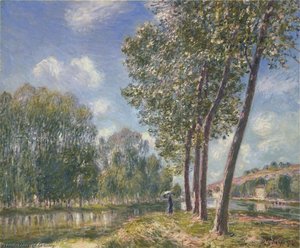 Spring Sunshine On The Loing — Alfred Sisley