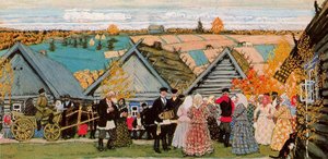 Village Festival. Sketch — Boris Mikhailovich Kustodiev