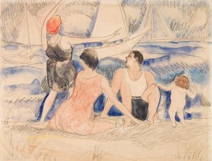 Man And Woman On The Beach, Provincetown — Charles Demuth