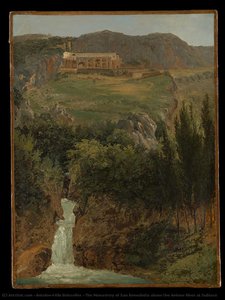 The Monastery Of San Benedetto Above The Aniene River At Subiaco — Antoine-félix Boisselier