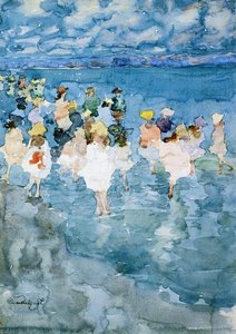Children At The Beach — Maurice Brazil Prendergast