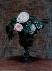 Study Of Roses — Henri Fantin-latour