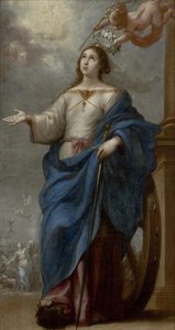 Saint Catherine Of Alexandria — Bartolomé Esteban Murillo
