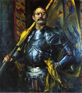 Self Portrait As Standard Bearer — Lovis Corinth