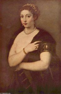 Girls In Furs (portrait Of A Woman) — Titian, High Renaissance