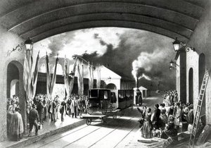 King Louis-philippe Of France Departing — Edouard Pingret