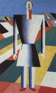 Peasant In The Fields — Kazimir Malevich