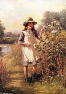 Girl With A Thistle — William Kay Blacklock