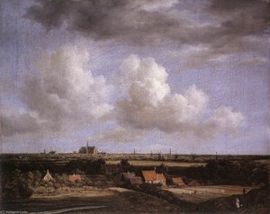 Landscape With A View Of Haarlem — Jacob Isaackszoon Van Ruisdael
