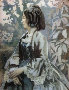 Lady In Blue — Viktor Elpidiforovich Borisov Musatov
