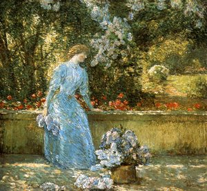 Lady In The Park (also Known As In The Garden) — Frederick Childe Hassam