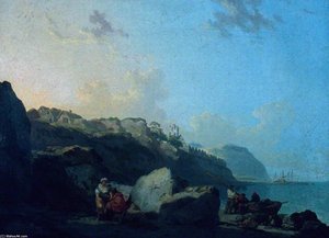 Seashore At Howth, Ireland — Francis Wheatley