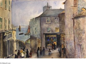 Street Scene — Richard Hayley Lever