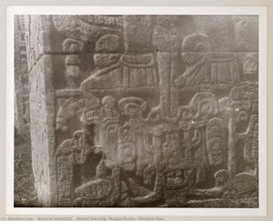 [relief Carving, Mayan Ruins, Chichen Itza] — Octavio Medellín
