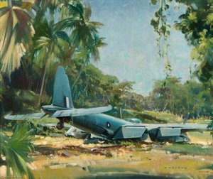 Burma 1945 Crashed Mosquito — Frank Wootton