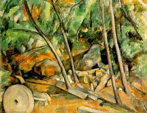 Woods With Millstone — Paul Cézanne, Post-impressionism