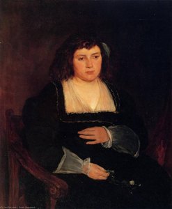 Woman With Forget Me Nots — Frank Duveneck