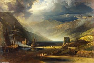 A Scene On The Coast, Merionethshire — Anthony Vandyke Copley Fielding