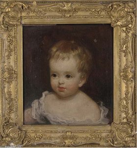 Portrait Of Julia Maria Wilbraham, Bust-length, In A White Dress — George Henry Harlow, Neoclassicism