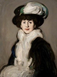Hat With Bird - Anne Estelle Rice — John Duncan Fergusson, Early 20th-century Realism