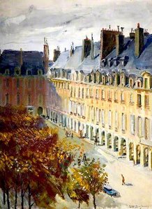 La Place Des Vosges — Georges Dufrenoy