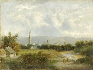 Dutch Landscape — Carl Eduard Ahrendts, Impressionism