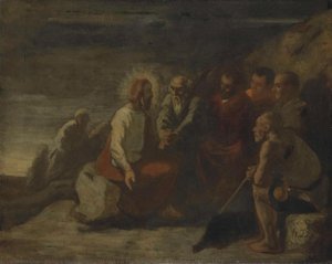Christ And His Disciples, Honoré Daumier, 1830 - 1879 — Honoré Daumier