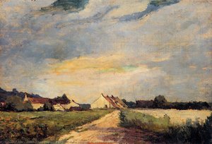 Landscape With Houses — Albert-charles Lebourg