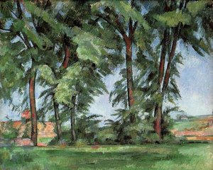 Tall Trees At The Jas De Bouffan — Paul Cézanne, Post-impressionism