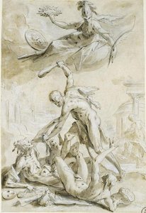 Hercules Defeating The Vices — Hans Von Aachen