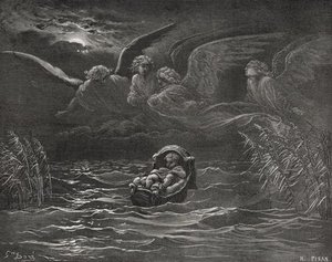 The Child Moses On The Nile — Paul Gustave Doré