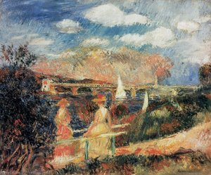 The Banks Of The Seine At Argenteuil — Pierre-auguste Renoir