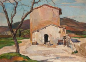 Landscape In Spain (recto) — William Crozier