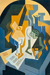 Still Life With Fruit And Mandolin — Juan Gris