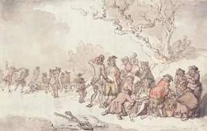 A Skating Party On The Serpentine, London — Thomas Rowlandson
