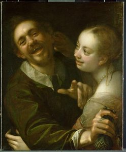 A Couple At A Guesthouse — Hans Von Aachen