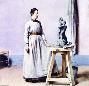 Femme sculpteur
