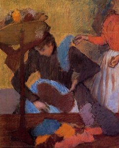 At The Milliner's — Edgar Degas, Impressionism